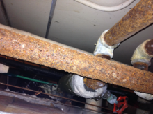 Rusted Boiler Room Pipes